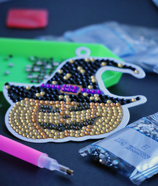 Set for creativity with rhinestones  Halloween 3 pcs in a pack