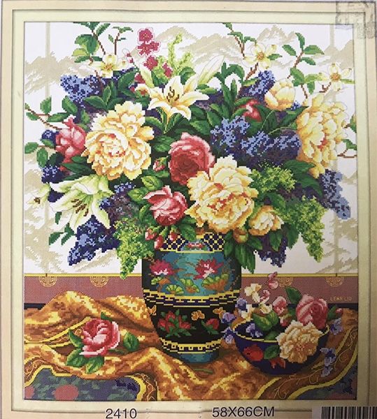 Set for embroidery, 58 * 66 cm. Oriental bouquet-2