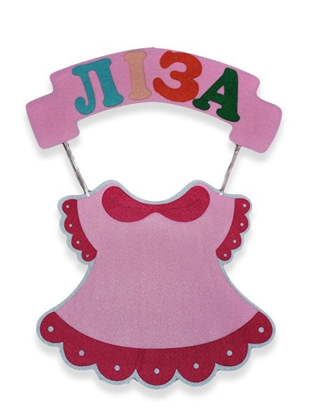 Decor from felt Girl, 50 cm