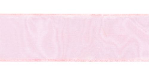 Стрічка з органзи, світло-рожева, ширина 2 см; 45,7 м в рул. (D503,43)