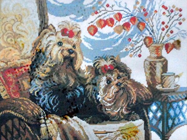 Embroidery kit Funny dogs, 61*48