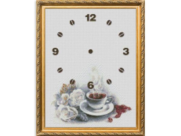 Kit embroidery cross Watch Romantic coffee