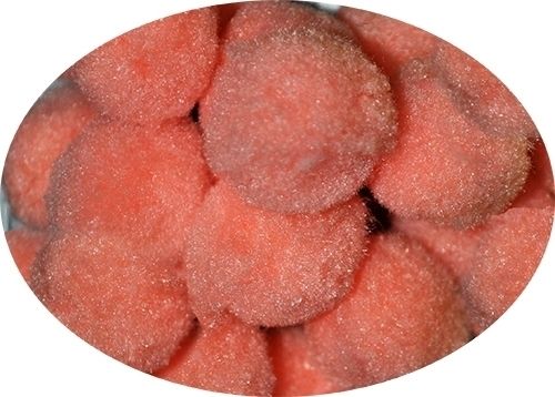 Peach pompom 2.5 cm, 500 pcs. in the pack.