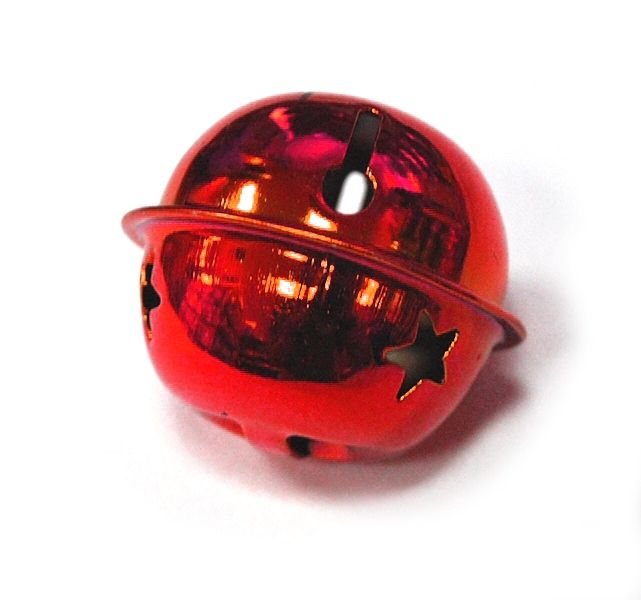 Red bell 4 cm, 25 pcs. in up.