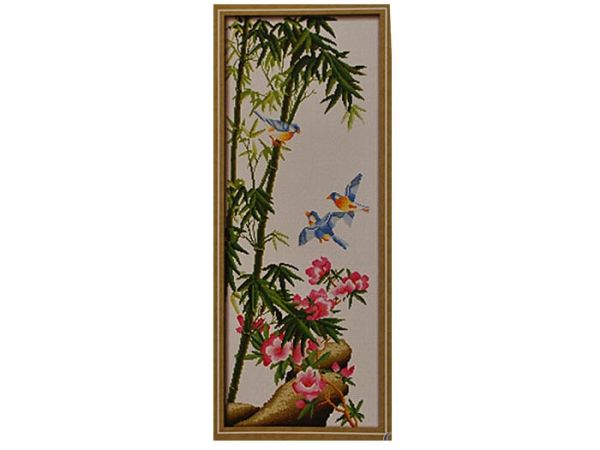 Набір для вишив. "Пташки на бамбуку" 26*51 см (Y30007)