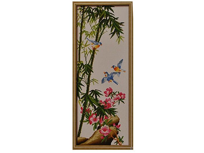 Набір для вишив. "Пташки на бамбуку" 26*51 см (Y30007)