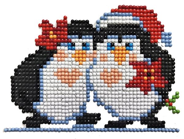 Set for creativity with rhinestones (sticker) Cheerful friends 11 * 15 cm