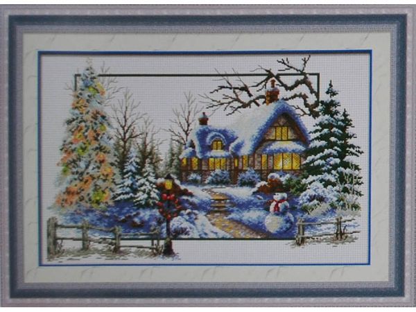 Kit embroidery cross Winter fairytale