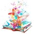 Magic book 30 * 30 cm. A set for creativity with rhinestones on a stretcher