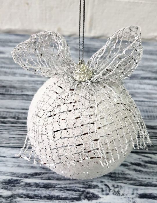Decorative item Christmas tree decoration with number 10 cm