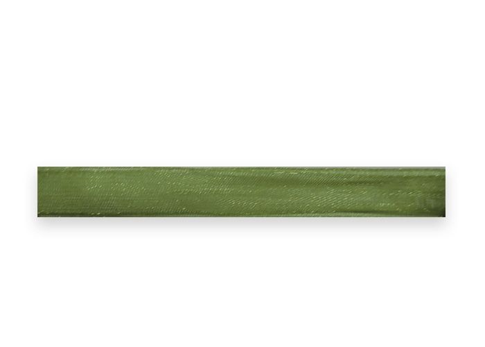 Tape made of organza, dark-marsh, w. 1 cm; 457 m in the rudder.
