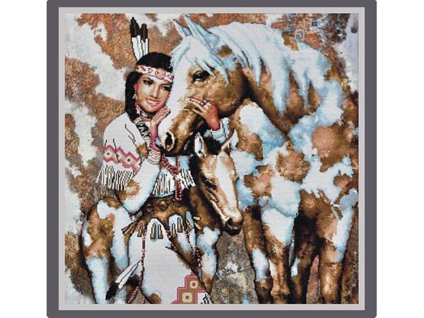 Kit embroidery cross Girl of the Prairie