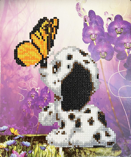 Set for creativity with rhinestones on cardboard 5D, 21 * 25 cm, Just friends