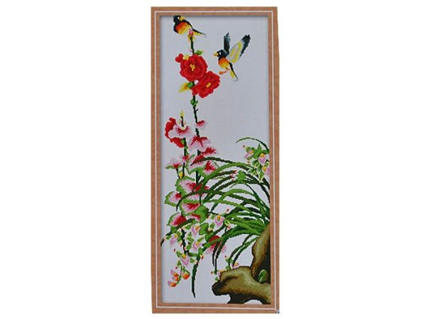 Набір для вишив. "Птахи на мальві" 40*91 см (Y30006)