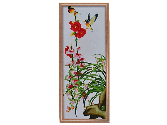 Набір для вишив. "Птахи на мальві" 40*91 см (Y30006)