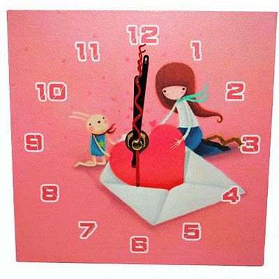 Годинник 15*15 см."Валентинка"