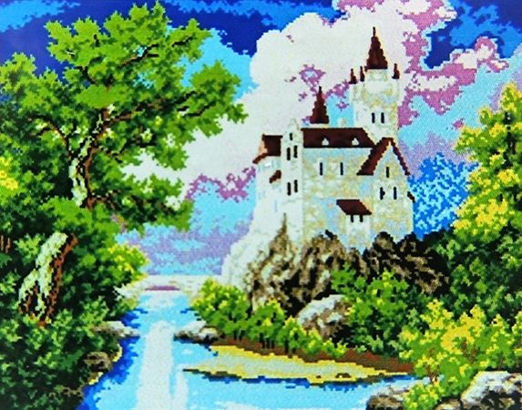 Набір для творчості зі стразами "Казковий замок" 41*52 см (Y1155)