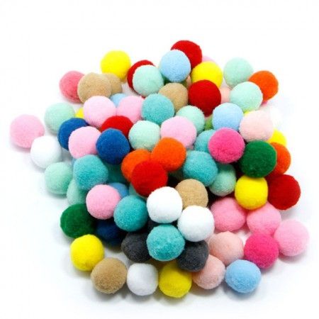 Помпон мікс 0,8 см, 2000 шт. в упак.