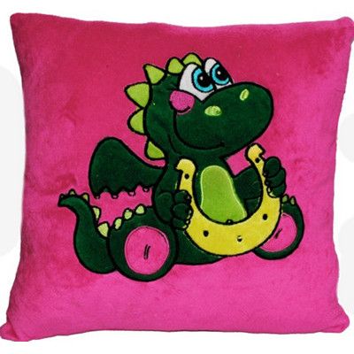 Pillow decorative Dragon with a horseshoe