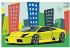 Sports car, 20*30 cm. Set for creativity with rhinestones on a stretcher