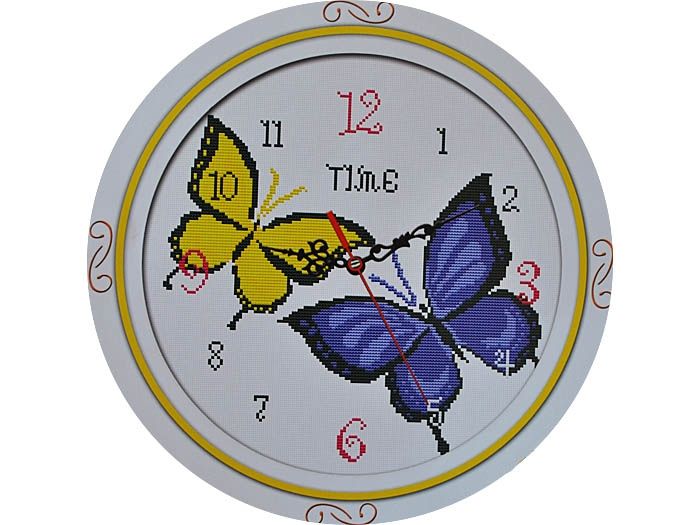 Набір для вишив. 5D "Годинник "Метелик" 39*38 см (Y70027)