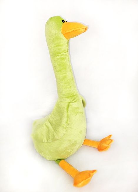 Textile souvenir Goose couch olive, 53 cm