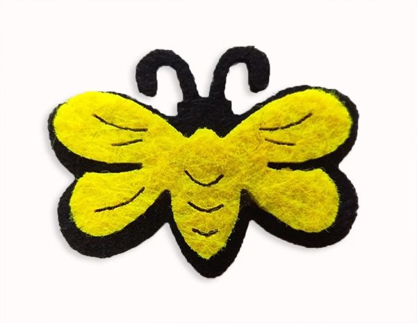 Decorative product from bee felt, 4 cm, 30 pcs in a pack / l