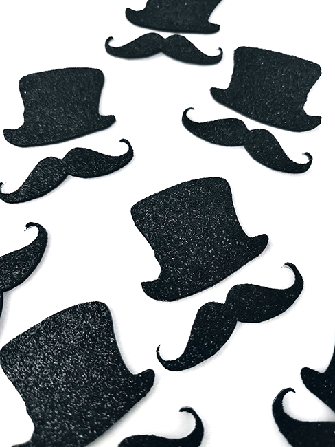 Decorative product Gentleman, 5 cm, 20 pcs per pack (sticker)