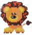 Set for creativity with rhinestones (sticker), 12 * 12 cm. Lion