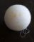 Christmas tree decoration Ball, 6 cm, white (discounted)