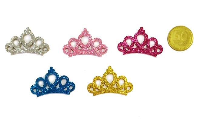 Decorative product Crown, 4 cm, 50 pcs/pack