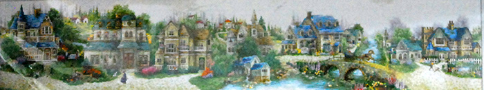 Набір для вишив. "Містечко" 222*45 см (F148)