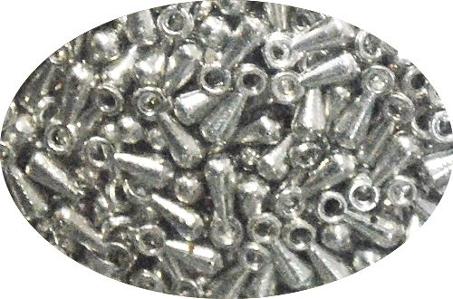Fittings, metal, extension, silver, 2*7 mm