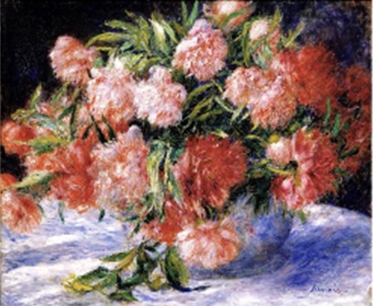 Набір для творчості зі стразами на підрамнику "Піони". Худ. Pierre -Auguste Renoir" 30*40 см(У)