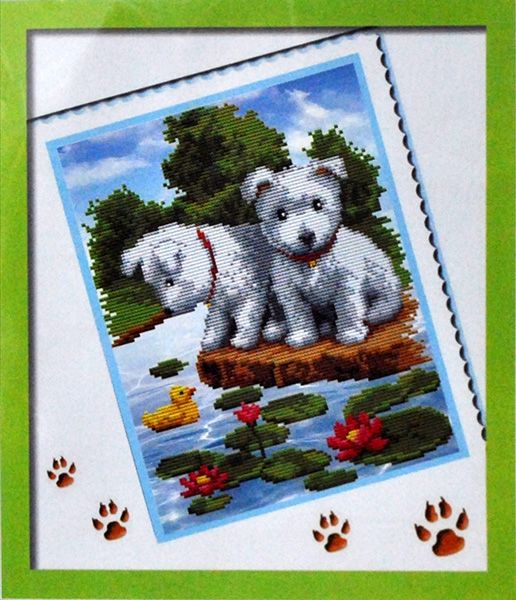 Set d/5D embroidery Two dog 31*37