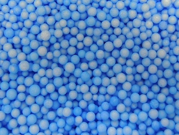 Виріб із пінопласту "Сніжок", блакитний, 1-2 мм, 50 грам в пак