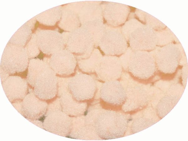 Cream pom-pon 2.5 cm, 500 pcs. in the package.
