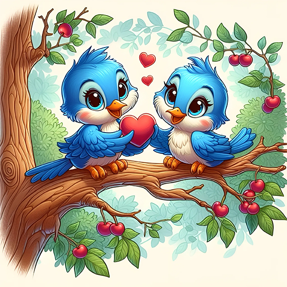 Chicks, 25*25cm, 5D. A set with rhinestones on a stretcher
