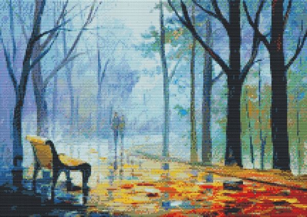 Embroidery kit Autumn Park 58*43