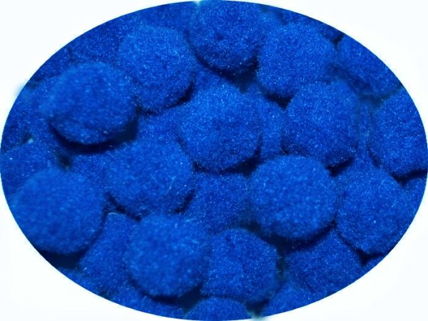 Pompon blue 3.5 cm, 250 PCs cat.