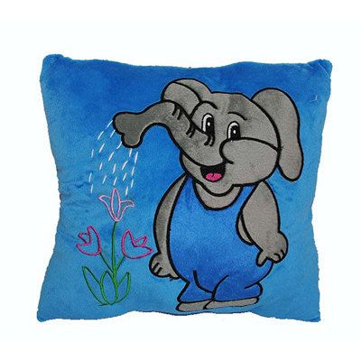 Подушка  декоративна 35*35 "Корова, бегемот, слон"