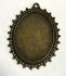 Metal accessories Pendant, bronze, 55*40 mm