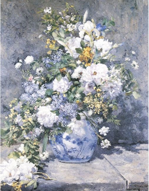 Набір  зі стразами на підрамнику "Веснянний букет". Худ. Pierre -Auguste Renoir" 40*50 см(У)