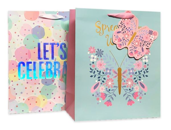 Пакет 27*32*13см паперовий "Let"s celebrate!" 12 шт в пак
