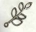 Metal accessories Branch, silver, 32 mm