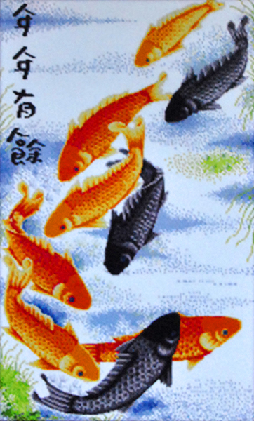 Set for embroidery Koi, 52*79