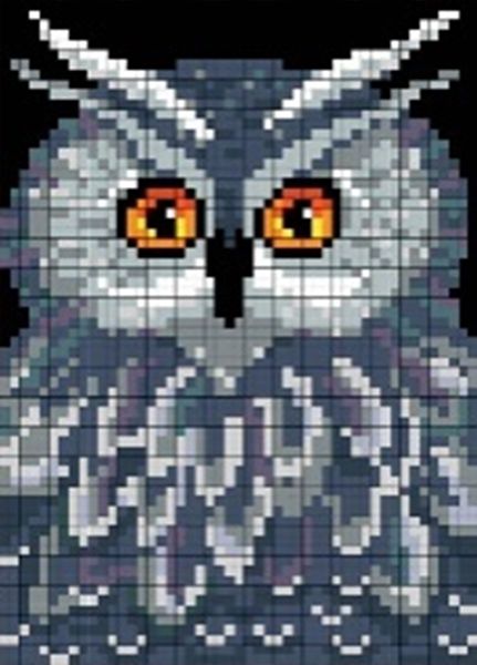 Owl 19*14 cm. Set for creativity with rhinestones (sticker)