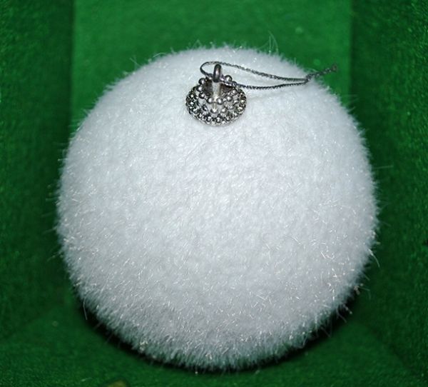 Christmas ornament Ball, 8 cm, white