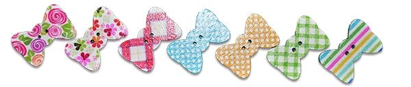 Button wooden Bow 50 PCs.