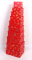 Set of gift boxes Golden snowflakes, 10 pcs. per pack